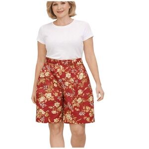 CARROLL REED Size 6 (Vtg 14) High Waisted Pleated Walking Mom Shorts 100% Cotton